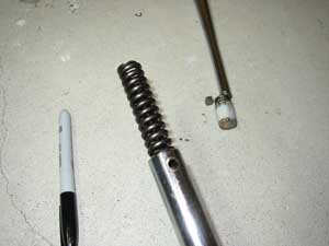 Installing spring and other parts