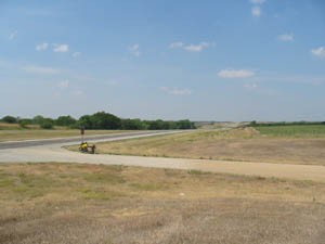 Flat countryside in Kansas