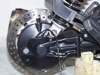 Close-up of disconnected drive